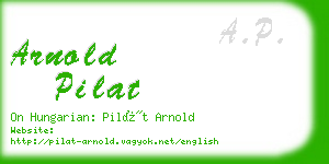 arnold pilat business card